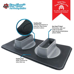 Flipo No-Spill Feeding Mat catching spills for a tidy feeding space