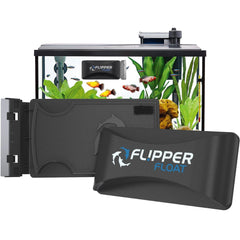 FL!PPER Cleaner Float in front view showing dual-sided cleaning for glass tanks.