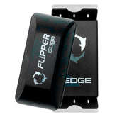 Flipper Edge 2-in-1 scrubber-scraper on glass tank.