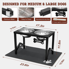 Flodomix metal stand with anti-slip feet keeps bowls steady on any surface