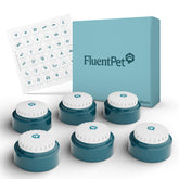 FluentPet Speak Up Button 6-pack enabling rapid, multi-word communication for pets.
