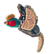Fluff & Tuff Ike the Pheasant 12-inch toy ready for fetch and tug.