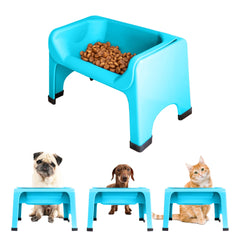 Fluff Trough elevated dog bowl stand supports comfortable meals for pets