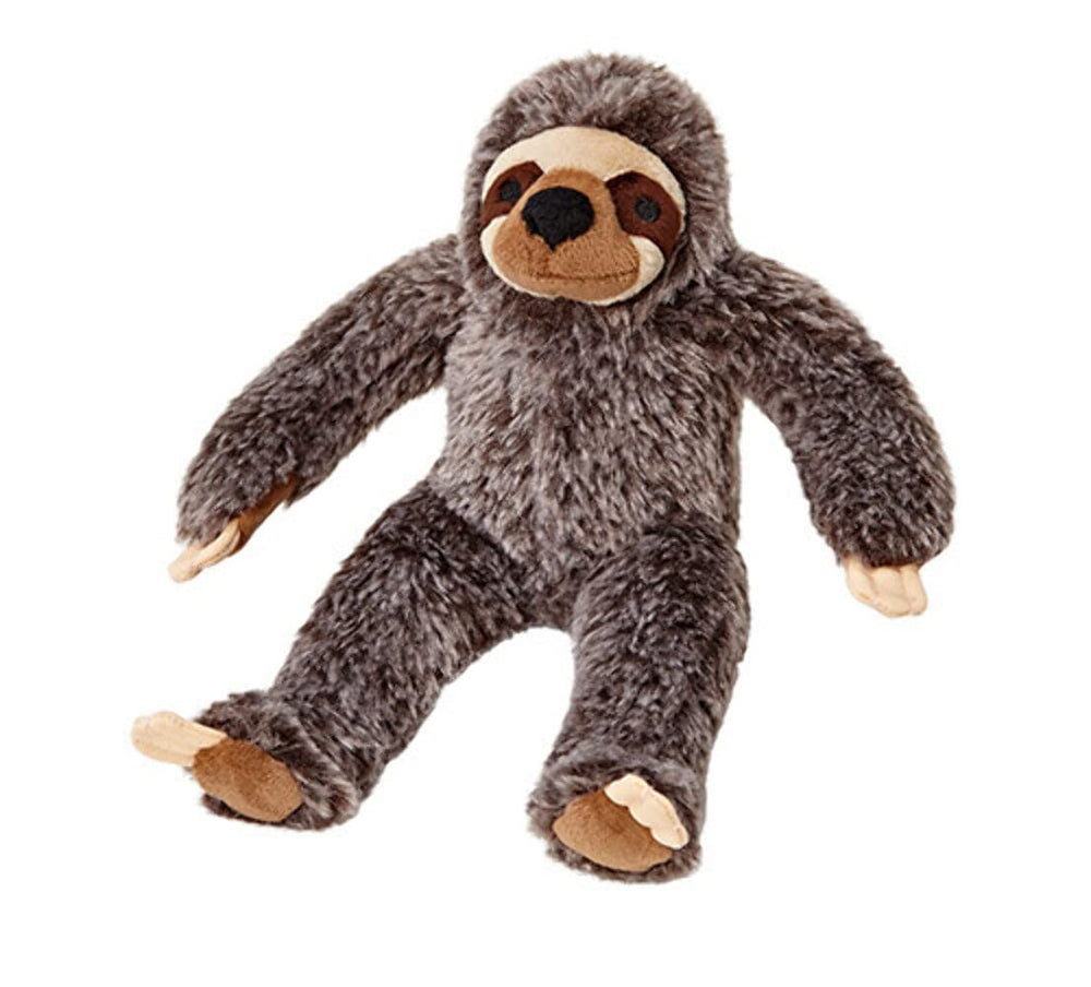 Fluff & Tuff Sonny Sloth dog toy for gentle play and post play cuddles