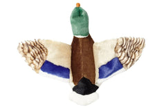 Fluff & Tuff Wally Mallard close-up shows detailed feathers and bright colors for visual appeal
