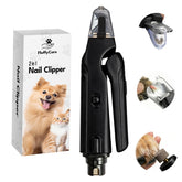 FluffyCare 2-in-1 nail clippers with LED light for precise trimming