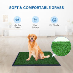 FluffyDream outdoor-ready grass pad stays weatherproof for all-season use.