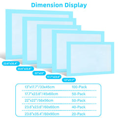 FluffyDream pad shows waterproof back layer to prevent leaks and protect floors.