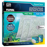 Fluval Ammonia Remover 3-pack packaging for freshwater tanks.