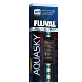 Fluval Aquasky 2.0 front view with even 120Β° illumination for vibrant colors.
