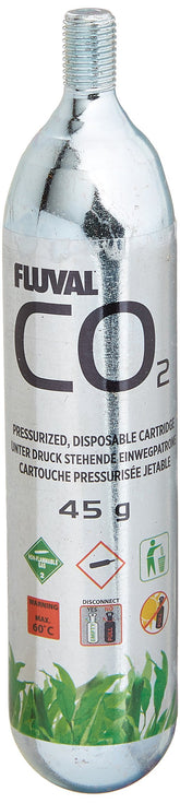 Fluval CO2 disposable cartridge 3-pack front view for easy tank replacement