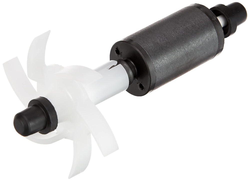 Fluval FX4 magnetic impeller assembly in black with close-up view for easy maintenance.