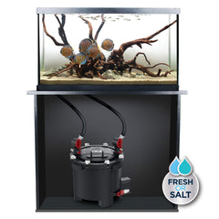 Fluval FX4 media baskets highlight stackable filtration for customizable media.