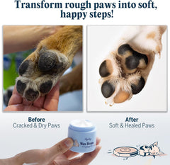 Texture swatch of Flydog Lick-Safe Paw Cream shows non-greasy finish.