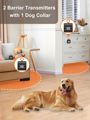 FLYSPEAR indoor fence collar with beep and static correction for dogs.