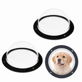 FMOACEN clear dog fence window 12.5 inch panoramic view for curious dogs