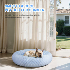 Foamio Donut Bed plush cushion supports relaxing naps after play.