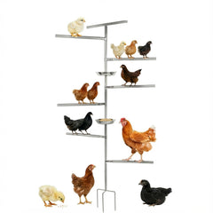 Fogein chicken perch wooden roost offers a sturdy natural perch for birds.
