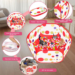 Fooind crinkle balls add texture for chasing and sensory exploration.