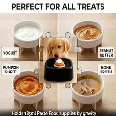 Foosunzy slow feeder bowl for dogs and cats, detachable for easy cleaning.