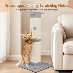 Fopetfy sisal-wrapped texture satisfies scratching instincts while protecting furniture.