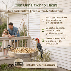 Forest Haven USA-grown peanuts offer a wholesome unsalted wildlife snack.
