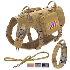 Forestpaw tactical harness with front D-ring for better walk control.