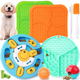 Forfon 10-pack puzzle toys set with lick mats and toys for mental engagement
