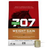 Formula 707 weight gain crumble bag front showing calorie-dense supplement for hard-kept horses