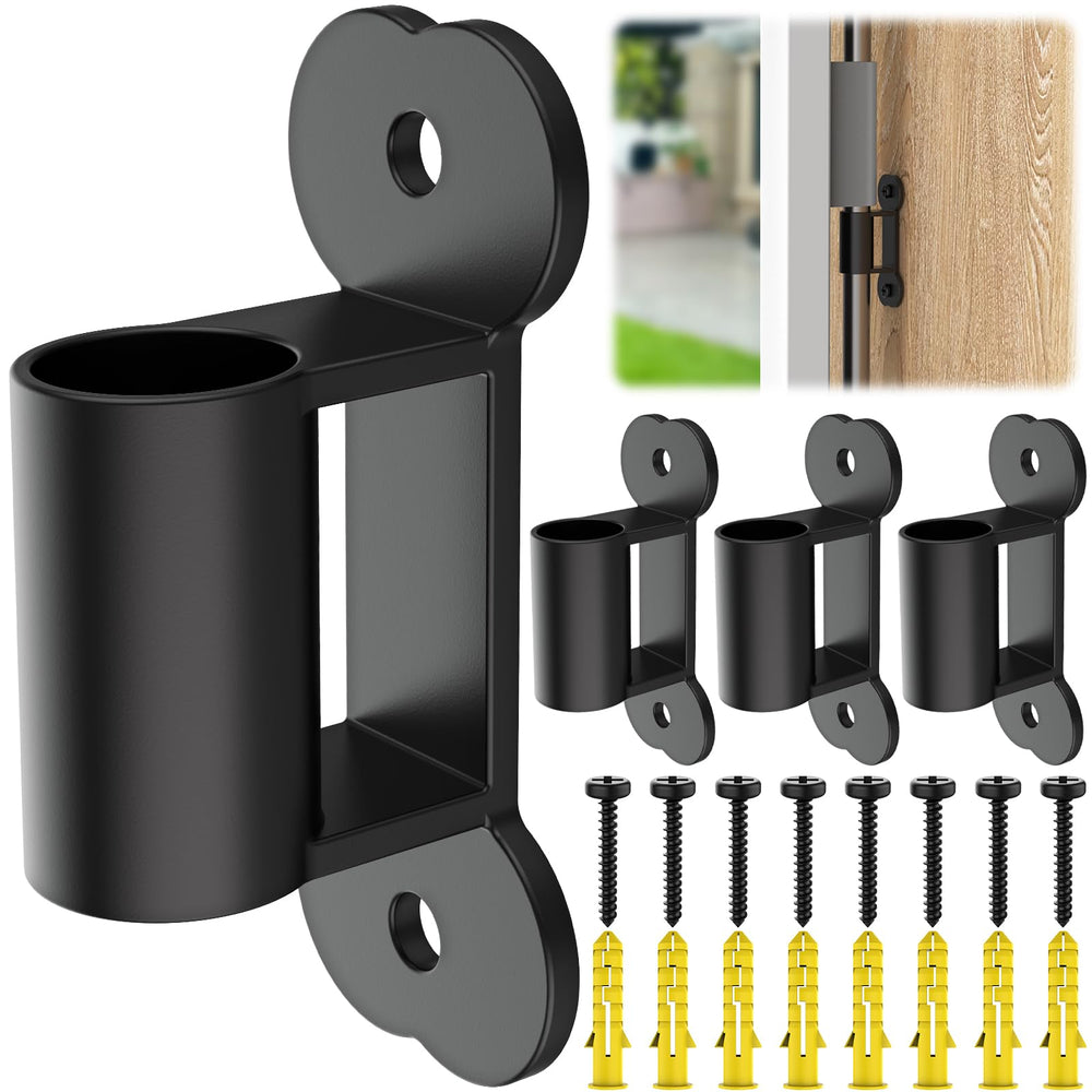 ForoGore fence-to-wall anchor pack in black enhances containment for pets.