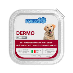 Forza10 dog food skin and coat support image highlighting a shiny coat benefit.
