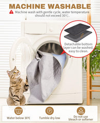 Fostanfly cat litter mat waterproof bottom layer protects floors