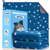 Fostanfly washable pee pad 54x54, large 2-pack for home use