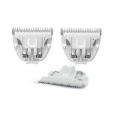Founouly 3-piece blades packaging for quick replacements.