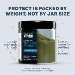 Four Leaf Rover Protect packaging emphasizes NASC and GMP quality.