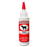 Four Oaks Farm Goat Hoof Coat Powder bottle for easy on-site application.