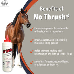 Close-up of No Thrush powder showing fine natural kaolin for gentle use.