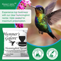 Each pack yields 16 oz of ready nectar for steady birds.