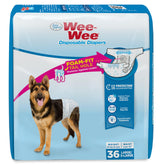 Four Paws Wee-Wee diaper with wetness indicator signals when to change.