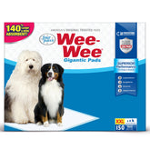 Four Paws Wee-Wee Gigantic pad top view provides extended coverage for large dogs.