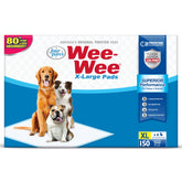 Four Paws Wee-Wee XL pad with six-layer leak-proof design keeps floors dry for large dogs