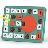 FOXMM Dog Puzzle Toy demonstrating interactive treat dispensing for mental stimulation