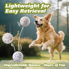 FOXMM E-TPU dog ball floats on water for splash play.