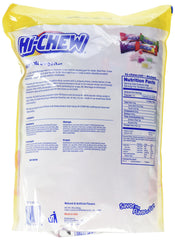 FQQF Hi-Chew flavors closeup highlights Mango, Grape, Green Apple, Strawberry snack options