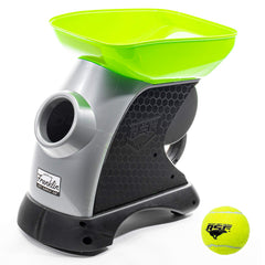 Franklin Pet Supply Ready Set Fetch launcher front view showing compact design and target distance.