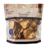 Frankly Pet Original Beef Chew Chips close-up texture showing long-lasting chew potential