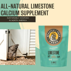 Free-choice calcium area for chickens using Scratch and Peck supplement