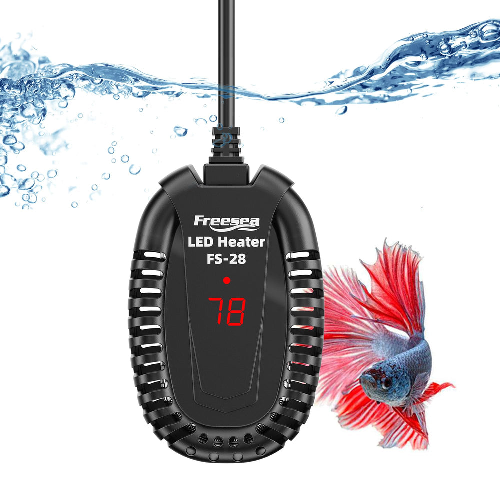 FREESEA 50W Betta heater external controller for precise temp adjustment in small tanks.