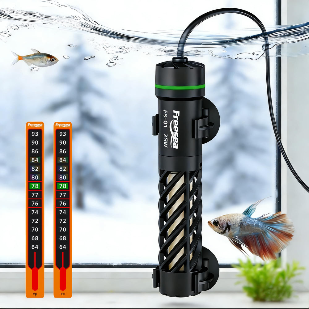 FREESEA Aysoner aquarium heater core-quartz delivers even warmth in small tanks