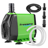 FREESEA fountain pump with 800GPH flow for ponds and water features.